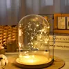 Ornamento de Mesa Atmosfera Japonesa em Madeira Maciça Pequenos Enfeites Decoração Criativa Luz Noturna DIY Cobertura de Vidro Transparente Presente de Feriado