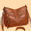 Bolsa tote grande de alta capacidade com múltiplos bolsos para mulheres, novo modelo 2026, adequada para senhoras de meia-idade, mães e avós, pode ser usada no ombro ou na transversal