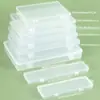 Caja Rectangular de Plástico Tablero Enrollador para Hilo de Pescar Caja Accesorio para Teléfono Móvil de PP Engrosado Caja para Almacenamiento de Piezas de Chips Electrónicos