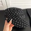 Nuevo Sombrero Octagonal de Lunares Retro Estilo Coreano de Nicho para Mujer 2026, Sombrero de Sol Artístico de Verano que Hace que la Cara se Vea Más Pequeña, Sombrero de Artista Versátil