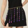 Cadena de cintura de moda estilo ins para mujer, cinturón decorativo de alta calidad con borlas colgantes, cadena de cintura para pantalones estilo chica picante Chanel