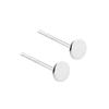 Aretes Ruyi S999 de Plata Pura para Mujer, Aretes Simples, Pequeños y Delicados, Aretes de Tuerca Estilo Bosque, Cuidado de las Orejas, Pasadores Antiatascamiento de Estrella y Luna
