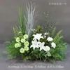 Arreglos Florales de Boda Estilo Bosque, Macetas Colgantes, Flores de Seda, Decoraciones de Pasillo, Decoraciones para la Ceremonia de Entrega del Coche de Boda, Escaparates, Plantas Verdes
