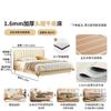 Lujo Ligero Normcore Arte en Cuero Cama Suave Dormitorio Principal Cama Doble Princesa 1.8m 1.5 Simple Moderna Escandinava Cama de Cuero de Primera Capa