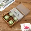 Caja de Empaque Crujiente de Yema de Huevo de Pastel de Luna 80g 4 Granos 6 Granos Papel Kraft Vintage Cubierta Pastel Crujiente de Copos de Nieve Fruta Deshidratada Caja de Cartón para Regalo Hecho a Mano