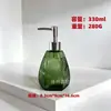 Dispensador de Jabón Líquido de Vidrio Vertical Rayado de Lujo Retro, Botella Vacía Recargable para Gel de Ducha y Loción de Baño Hotel, Venta al por Mayor