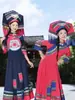 Ropa de Adulto de Nuevo Estilo para Mujeres de la Minoría Étnica Zhuang de Guangxi para la Presentación de Minorías Étnicas del 3 de Marzo, Falda de Ropa Étnica Buyi