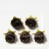 Brote de rosa simulado al por mayor accesorios para fotografía caja de regalo para mano decoración ramillete de rosa pequeño tocado tela de seda flor artificial
