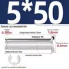Pino de Aço Inoxidável 304 com Cabeça Plana e Ranhura, Pino Cilindro com Travas para Posicionamento, Pino Cilíndrico Mm3M4M5M6M8M10M12