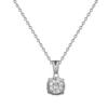 [Acero titanio] Collar de circonitas simples de oro real con microincrustaciones de lujo para mujer, cadena de clavícula, diseño de nicho de lujo accesible.