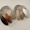 Pinza para el pelo ovalada de acetato de alta gama estilo coreano Pinza para el pelo Pinza de resorte de concha Accesorios para el pelo Pinza para el pelo trasero Pinza para el pelo Adorno para la cabeza de mujer