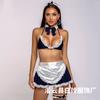 Lingerie sexy sexy laço perspectiva de três pontos pijamas camisola terno empregada empregada doméstica roupa entrega de fábrica