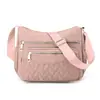 Cartera de Negocios, Billetera para Monedas, Bolso Cruzado de Color Sólido, Bolso de Mamá, Multibolsillos, Multicapa, Bolso Cruzado de Hombro, Bolso de Nylon de Moda para Mujer