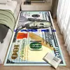Alfombrilla de Suelo Creativa de Dólares de Amazon Dibujo Animado Simulación de Billetes Manta Larga para Cama de Dormitorio Alfombrilla Personalizada para Puerta de Entrada Felpudo