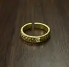 Anillo Retro Vintage de Oro Cepillado de Alta Resistencia, Anillo para Dedo Índice, Envío Directo, Anillo Pequeño de Cubo de Azúcar, Pang Dong Lai