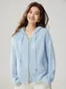 Cárdigan de Cachemira con Cremallera y Capucha 2026 Otoño/Invierno Nuevo para Mujer Tejido de Cable Capa Base Estilo Elegante Holgado Patrón de Diamantes Abrigo