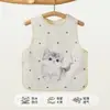 Baberos para Comer Bebé, Batas sin Mangas para Niños, Baberos Impermeables y Anti-Suciedad de PU para Bebés y Niños Pequeños