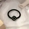 Goma para el pelo con cara sonriente de flor fresca para niña, cuerda para la cabeza, todo a juego, alta elasticidad, goma para el pelo, diadema de amor, accesorios para el pelo