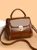 Transfronterizo 2025 Nuevo Bolso Pequeño Cuadrado de Piel Suave para Mujer Moda Versátil Bolso de Hombro para Viajes Diarios Bolso Cruzado Bolso de Mano de Alta Gama