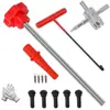 Kit de Herramientas para Instalación de Válvulas, Herramienta para Núcleo de Válvula de Reparación de Llantas, Extractor de Núcleo de Válvula, Llave Inglesa, Herramienta de Reparación de Llantas