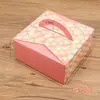 Caixa de Embalagem para Doces de Gema de Ovo Caixa de Presente 4 Peças Sobremesa Bolinho de Neve Bolo da Lua Tarte de Ovo Biscoito Bolo Atacado