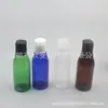 Botella de Cuello Largo Qianqiu con Tapa abatible 60 ml, Botella con Tapa de Presión Negra, Botella para Loción Blanca 60 ml, Botella para Esencia Pura, Botella para Líquido de Lavavajillas, Botella para Líquido Medicinal