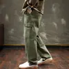 Pantalones casuales color caqui para hombre, pantalones de pierna recta para primavera y otoño, nuevos pantalones de trabajo para hombre 2026, pantalones holgados para hombre estilo americano