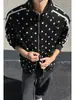 Colección Otoño 2026: Sudadera cárdigan extragrande estilo Hong Kong con cuello alto, tallas M-5X, HW261042-Extra P46
