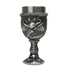 Copa Creativa Transfronteriza con Patrón de Dragón Calavera Oscura en Relieve con Revestimiento de Acero Inoxidable Patrón de Hueso Imitación Vaso de Cóctel Estilo Gótico