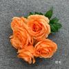 Ramo de rosas artificiales de 7 cabezas con mango de una sola rosa Anna, decoración para salón de bodas, arreglo floral, flores de plomo para camino, accesorios florales para pared