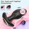 Tapón Anal de Segunda Generación Melocotón Negro Control Remoto por App Chico Gordo Columpio Vibrador Masajeador Anal Juguete Sexual para Adultos