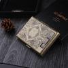 Caja de Cigarrillos Multifuncional Guipai Gp9029 Bronce con Encendedor, una Caja de Doble Uso Firma Grabada Personalizada Exclusiva
