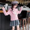 Suéter para niñas, otoño e invierno, nuevo, para niños, dulce, combinable, estilo occidental, ropa de invierno para niñas, jersey de punto