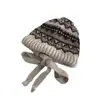 Gorro de Punto Versátil Coreano Otoño e Invierno para Mujer Estilo Coreano Retro Simple Gorro de Invierno Gorro Bolsa Gorro Cálido Gorro de Lana Protección para los Oídos