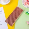 Gran número de pajitas de papel desechables al por mayor pajita con bronceado pajita color oro rosa pajita de estrella de cinco puntas de lunares fiesta