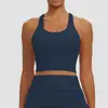 Nuevo Estilo Espalda Cruzada Secado Rápido Transpirable Racerback Sujetador Alta Elasticidad Top de Yoga Deporte Correr Fitness Chaleco Ajustado
