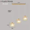 Nuevo candelabro para comedor, diseño de tres cabezas, mesa de comedor simple, estilo popular, lámpara de noche para dormitorio, lámpara creativa para barra de bar, arte de madera y hierro