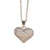 Collar Europeo y Americano Nuevo Estilo Hueco de Amor para Mujer Colgante en Forma de Corazón Chapado en Cobre y Oro Diseño de Nicho Joyería Transfronteriza de Gama Alta