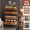 Película Fresca para Cocina Estante de Almacenamiento sin Perforaciones Artefacto de Almacenamiento de Pared Papel Absorbente de Aceite para Condimentos Estante de Almacenamiento Multifuncional