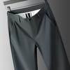 Pantalones casuales de primavera y otoño de alta gama, estilo occidental, de alta elasticidad, rectos, de negocios, resistentes a las arrugas, para hombre, 2024