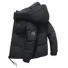 Chaqueta corta de plumón nueva de alta calidad para hombre, casual y cálida, con capucha desmontable, abrigo de invierno engrosado, disponible para venta al por mayor