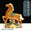 Caballo de Cerámica Tang Sancai, Adorno Artesanal del Año del Caballo, Caballo de Cerámica para Sala de Estar y Oficina, Éxito en Todo, Regalo de Decoración para Escritorio