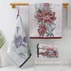 Nueva Toalla Jacquard de Gasa Algodón Puro Lavado de Cara Flor Cuadrada Grande Toalla de Mano para Colgar Toalla Cuadrada de Gasa Coreana para Bebé