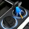 Cenicero para Coche con Característica Anti-Ceniza Volante, Diseño Creativo y Moderno para el Coche, Estilo Multifuncional y Minimalista, Apertura con un Solo Toque con Luz