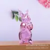 Artesanías de Cristal de Lujo Ligero: Adorno de Escritorio de Conejo de Champán Colorido de Superficie Lisa para Sala de Estar, Dormitorio y Decoración de Coche, Nuevo Producto Transfronterizo