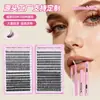 Pestañas Postizas Transfronterizas Libro de Pestañas de Gran Capacidad D Curl Racimo Individual Pestañas de Muñeca Extensión de Pestañas DIY Set de Pestañas