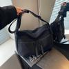 Bolso de Moda para Viajeros de Gran Capacidad para Mujer Popular Este Año Sensación de Alta Gama Exquisito Bolso de Hombro Bajo el Brazo Bolso Cuadrado Pequeño de Color Sólido