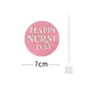 Pastel Día de la Enfermera Enchufe Tienda de Pasteles Decoración Pastel Día de la Enfermera Tarjeta de Amor Enchufe de Negocios Vestimenta Festiva