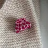 Pinza Grande para el Cabello de Acetato con Estampado de Leopardo Rosa para Mujer, Adecuada para Cabello Grueso, Accesorio Coreano para el Cabello
