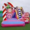 Castillo Hinchable Cuadrado para Niños Puesto Hinchable Cama Elástica Hinchable Centro Comercial Parque Interior Castillo Travieso Trampolín de Aire